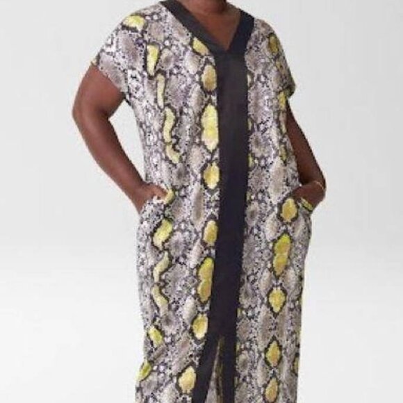 Universal Standard Dresses & Skirts - Universal Standard Levana Satin Snake Caftan ( Plus 26 28 / US size XL )